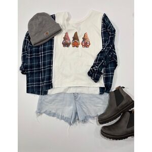 ❄️Campfire Shirt Upcyled Handmade